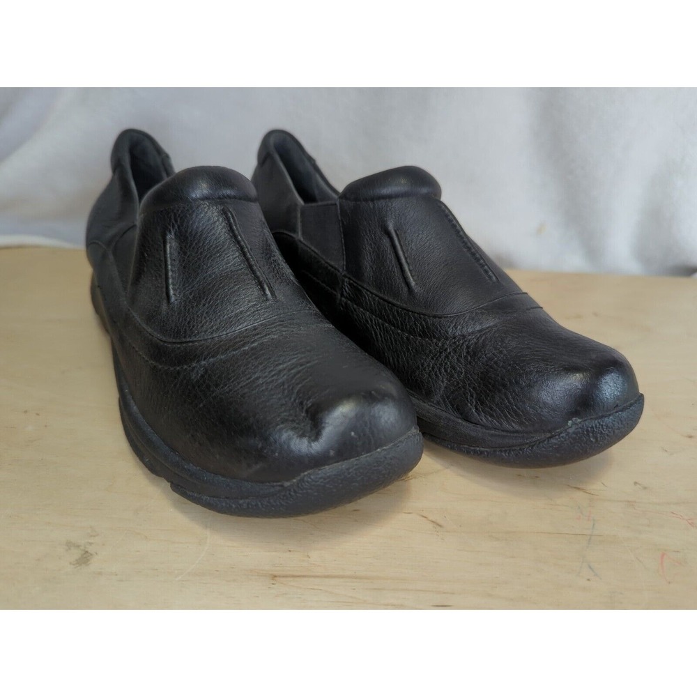 Dansko Women Black Pebbled Leather Slip On Loafers Shoes Size 40 US 9.5-10